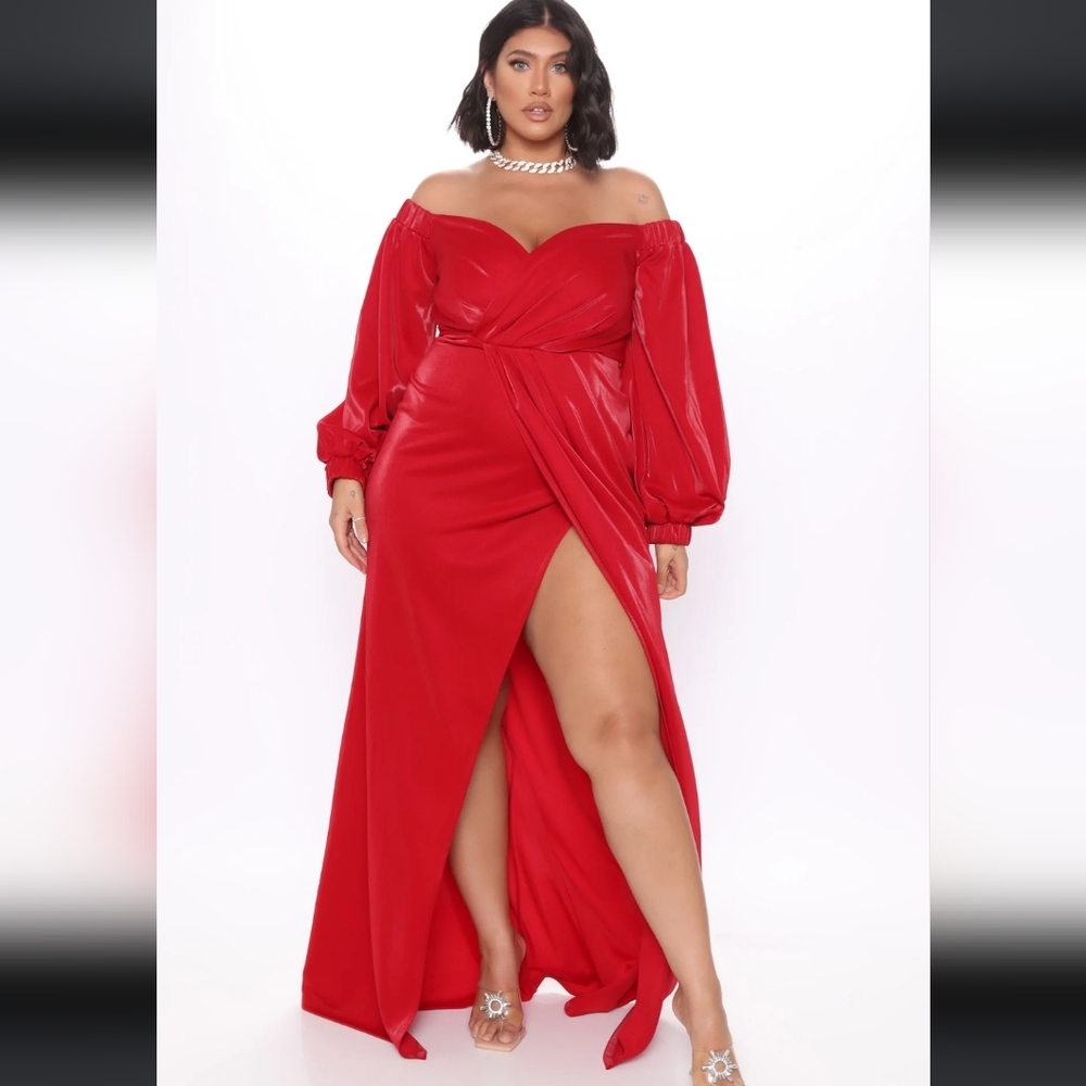 " Not Ready for You" Red Maxi Dress